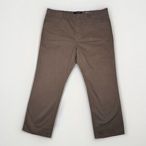 Liverpool Los Angeles Men's Pants 40x30 Deep Earth Brown Relaxed Straight Fit